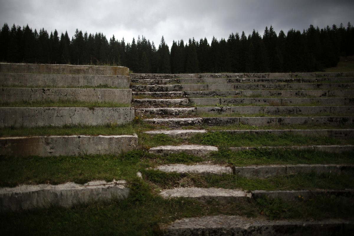 05 - The stands at the ski-jumping venue