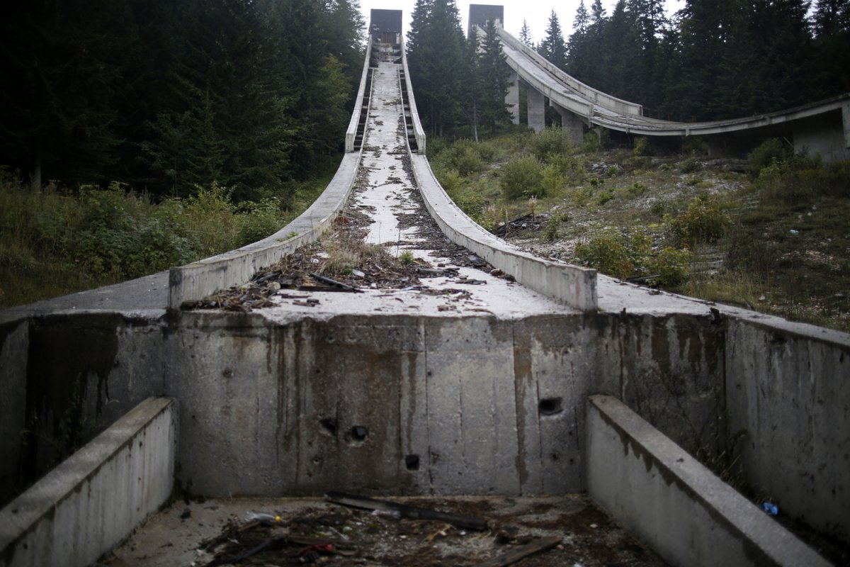 20 - The bottom of the ski jump