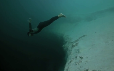 Diver Plummets Into the Abyss…On Purpose. I Had To Remind Myself to Breathe.