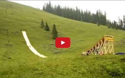 Makeshift Water Slide Sends Rider Flying Hundreds of Feet in the Air – Watch What Happens