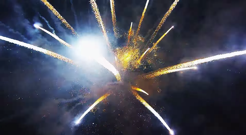 Man Sends Drone Into Fireworks Display – Resulting HD Video is Astounding