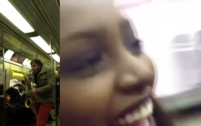 Epic Subway Battle of the Saxes Shows Power of Music (BONUS: Awful White Boy Dancing)