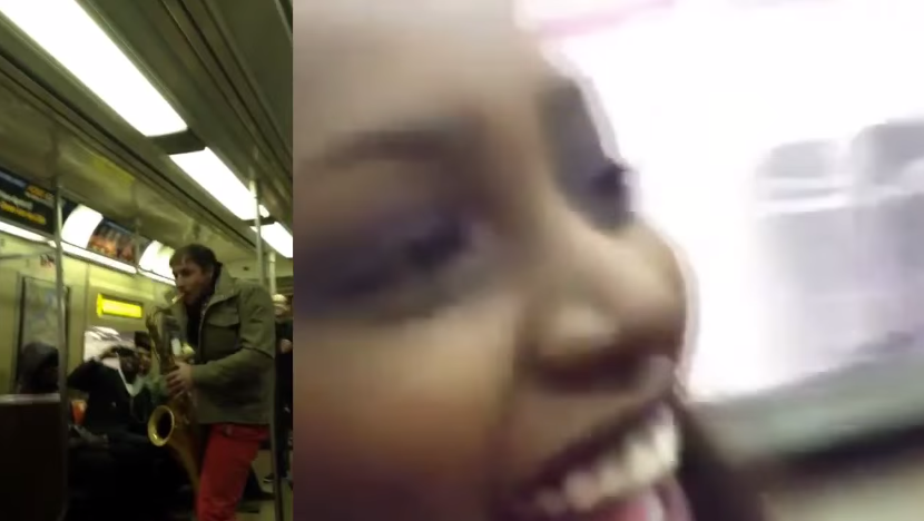 Epic Subway Battle of the Saxes Shows Power of Music (BONUS: Awful White Boy Dancing)